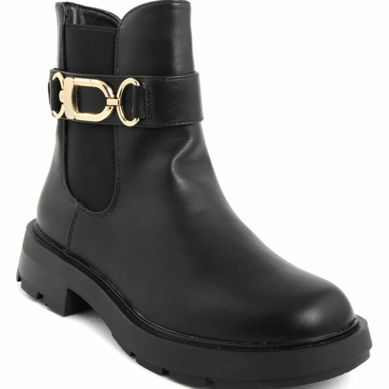 Sale Lab78 Bottines chelsea plates noires - Talon 4 cm