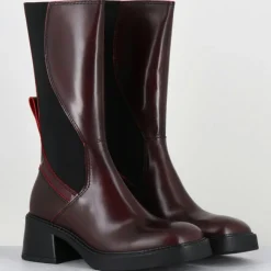 Best E8 By Miista Bottines en Cuir & Textile flavia bordeaux
