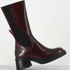 Best E8 By Miista Bottines en Cuir & Textile flavia bordeaux