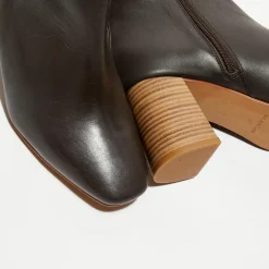 Femme Apologie Bottines en Cuir Alba marron - Talon 8,5 cm