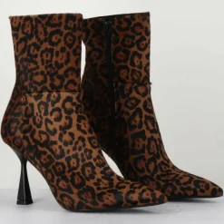 Rotta Bottines en Cuir Asia leopard - Talon 9.5 cm