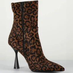 Rotta Bottines en Cuir Asia leopard - Talon 9.5 cm