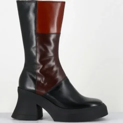 Outlet E8 By Miista Bottines en Cuir belinda marron - Talon : 10cm