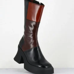 Outlet E8 By Miista Bottines en Cuir belinda marron - Talon : 10cm