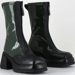 Femme E8 By Miista Bottines en Cuir camila vertes - Talon : 8cm