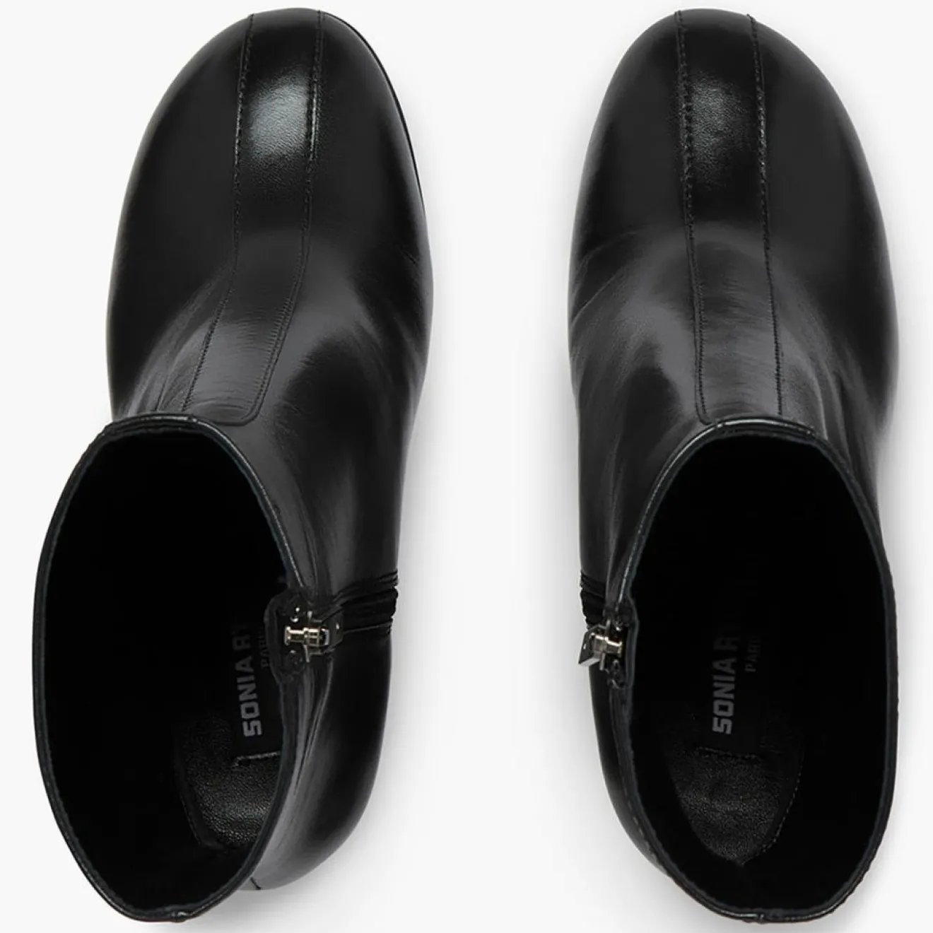 Sonia Rykiel Bottines en Cuir Clover noires - Talon 10 cm