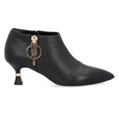 Femme Liu-Jo Bottines en Cuir Della noires - Talon 5 cm