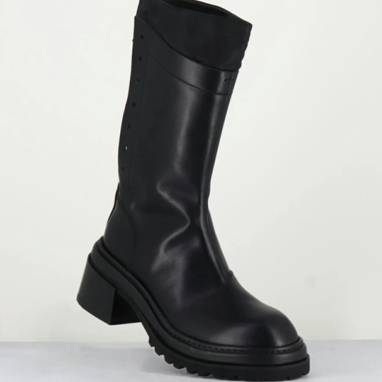Sale Lemargo Bottines en Cuir es noires - Talon : 5cm