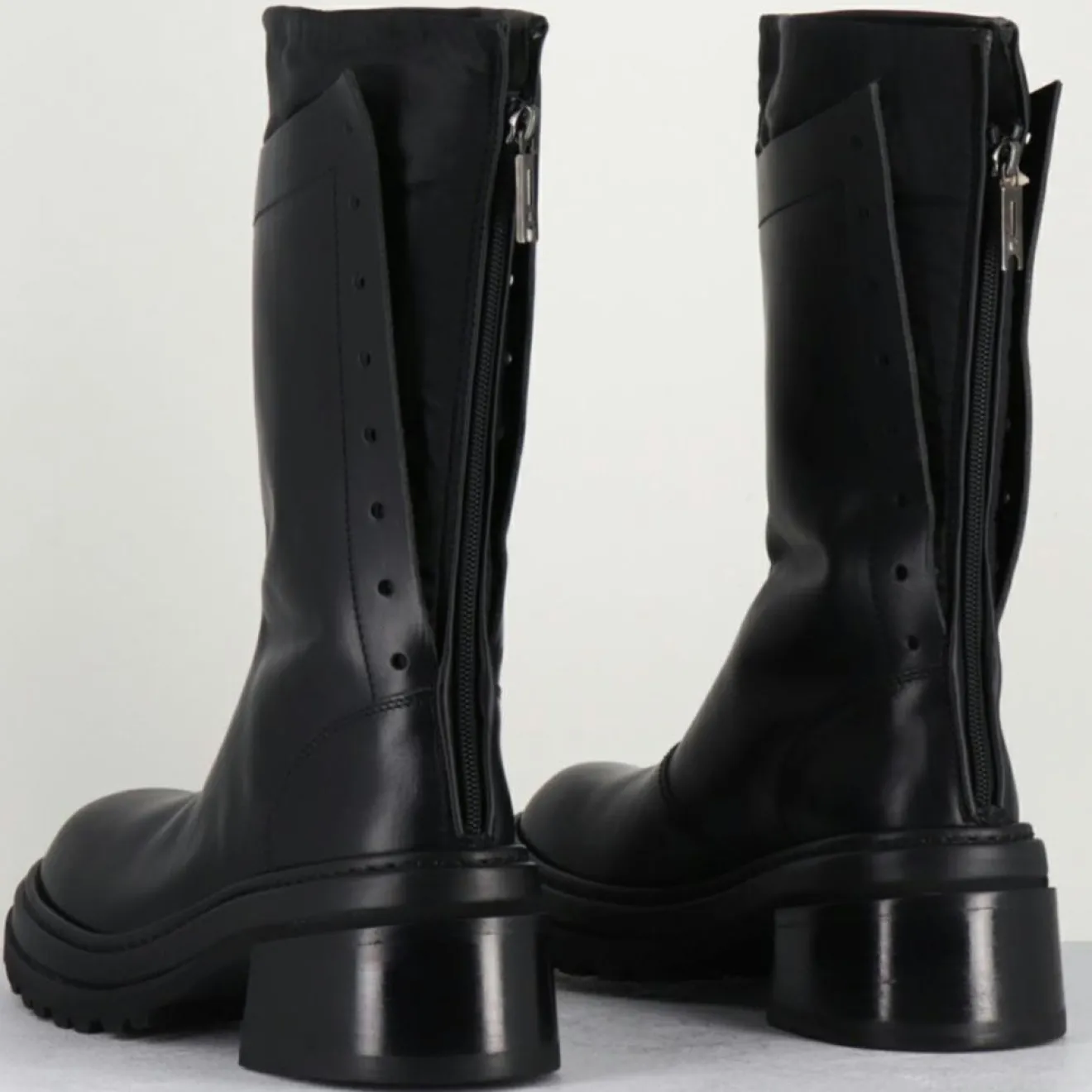 Sale Lemargo Bottines en Cuir es noires - Talon : 5cm