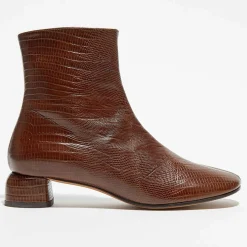 Sale Loq Bottines en Cuir Joyce marron