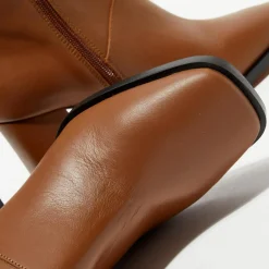 New Apologie Bottines en Cuir Lorina camel - Talon 8,5 cm