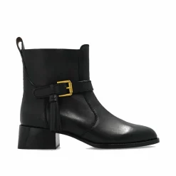 Femme See by Chloé Bottines en cuir Lory noires