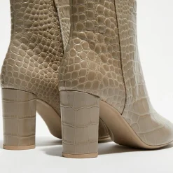 Best Geox Bottines en Cuir Pheby 80 sable - Talon 8 cm