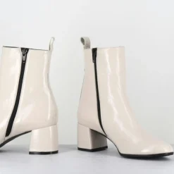 Garrice Bottines en Cuir samui lait