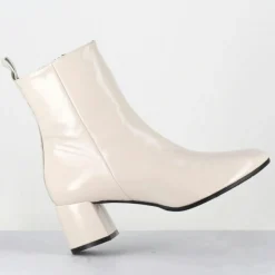 Garrice Bottines en Cuir samui lait