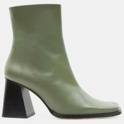New Alohas Bottines en Cuir South kaki - Talon 8.5 cm