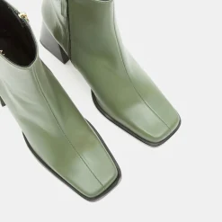 New Alohas Bottines en Cuir South kaki - Talon 8.5 cm