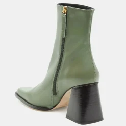 New Alohas Bottines en Cuir South kaki - Talon 8.5 cm