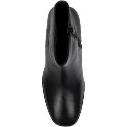 Femme Geox Bottines en Cuir Teulada noires - Talon 9 cm