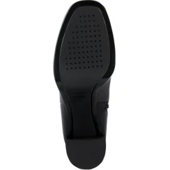 Femme Geox Bottines en Cuir Teulada noires - Talon 9 cm