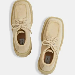 Discount Eytys Bottines en Velours de Cuir Tribeca beiges