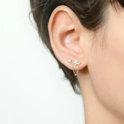 Femme Instant d'Or Boucle d'oreille unitaire Duchesse or jaune