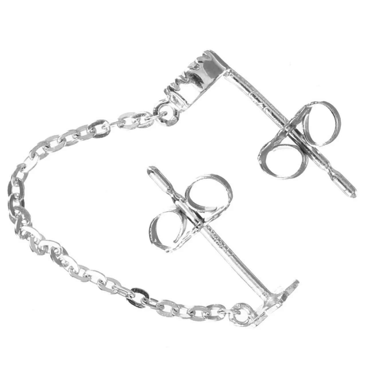 Femme Instant d'Or Boucle d'oreille unitaire Royal or blanc