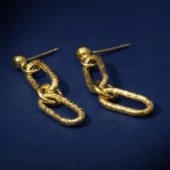 Femme By Rafaella Boucles d'oreilles Aurora en Argent doré