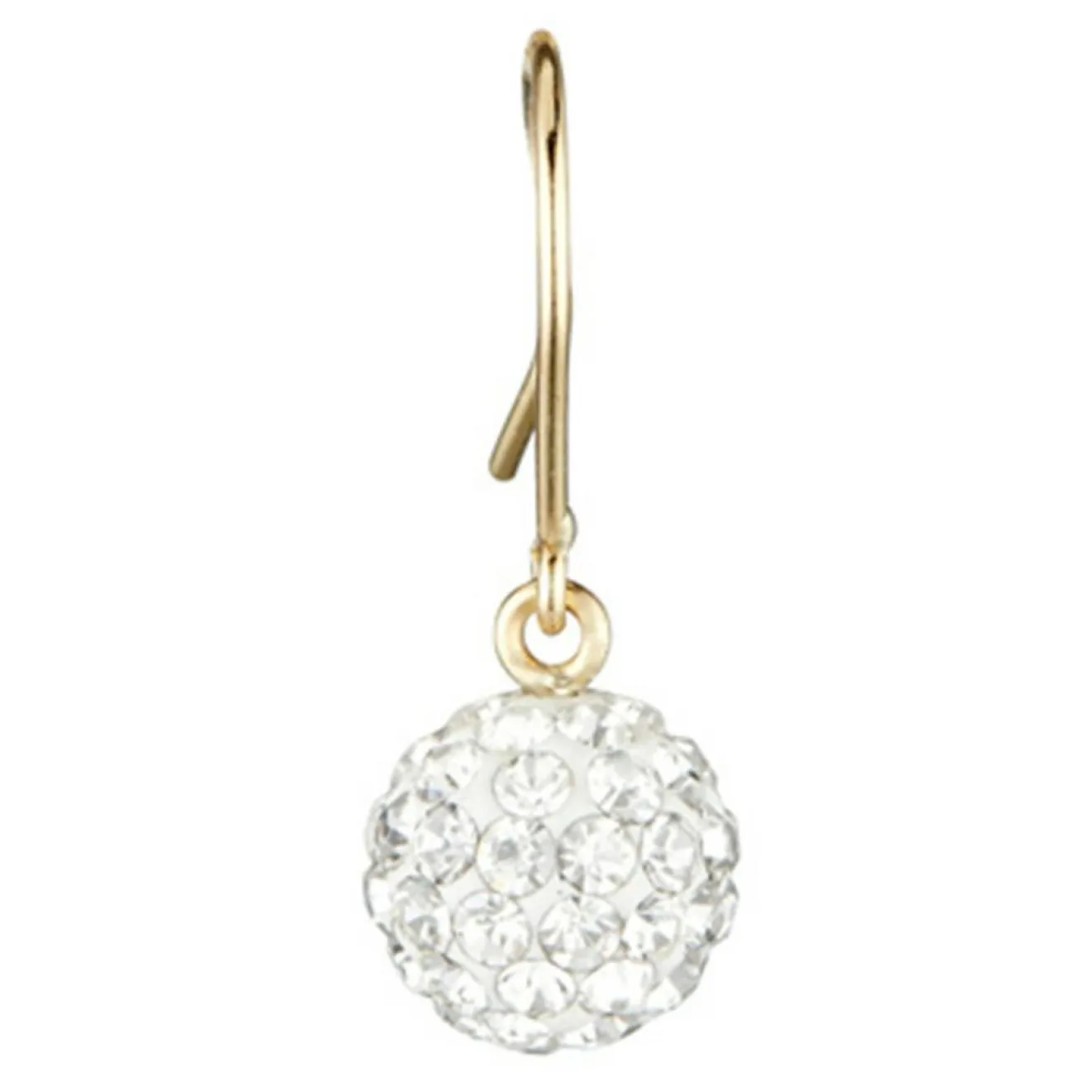 Femme Instant d'Or Boucles d'oreilles Bulles de Crystal or jaune