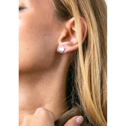 Hot Amelia Parker Boucles d'oreilles Cupid argentées