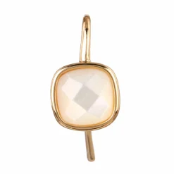 Femme Moonstone Boucles d'oreilles Ella Nacre en laiton doré