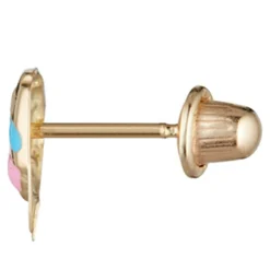 Hot Instant d'Or Boucles d'oreilles enfant Poisson heureux or jaune