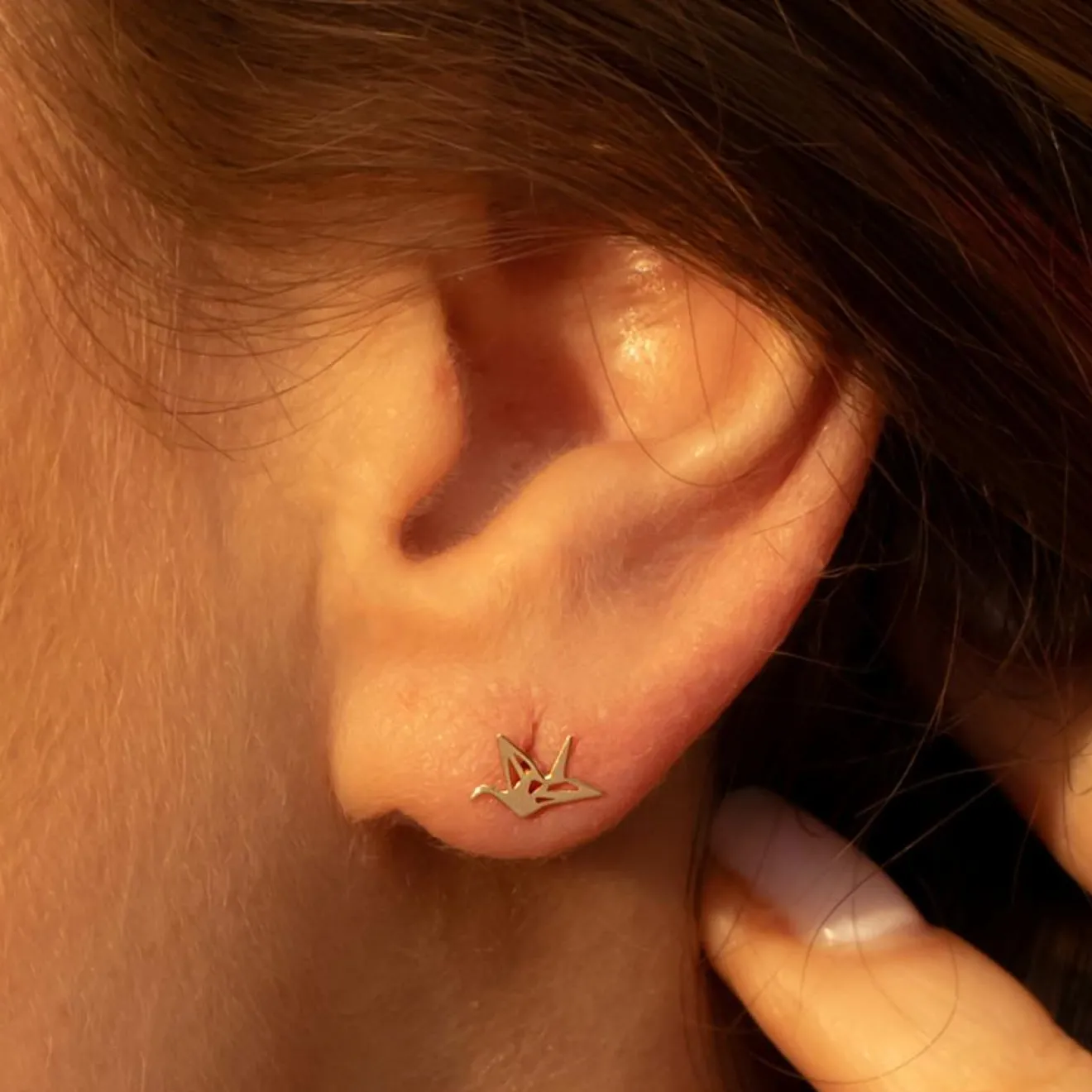 Femme Instant d'Or Boucles d'oreilles Envolée or jaune