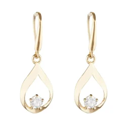 Best Instant d'Or Boucles d'oreilles Goutte Précieuse or jaune