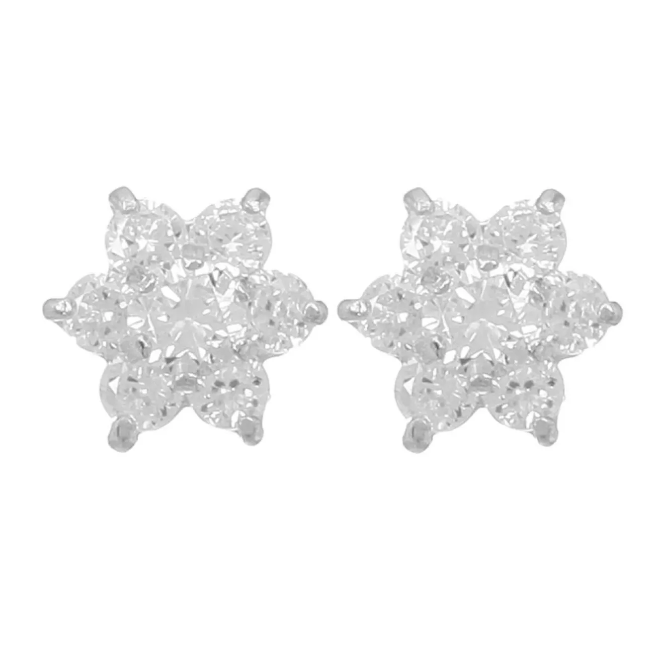 Online Instant d'Or Boucles d'oreilles Le Messager Blanc or blanc