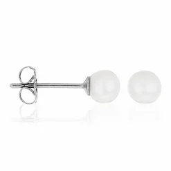Femme Instant d'Or Boucles d'oreilles My Pearl or blanc