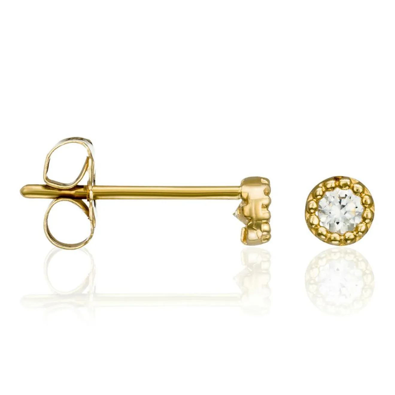 Online Instant d'Or Boucles d'oreilles Petits Ronds or jaune