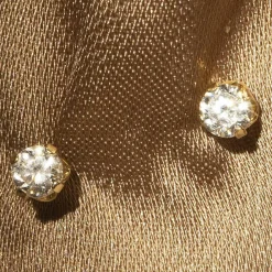 Femme Instant d'Or Boucles d'oreilles Puces or jaune