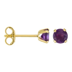 Hot Instant d'Or Boucles d'oreilles Ravissement Améthystes 0.40 ct or jaune