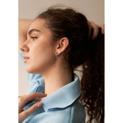 New Amelia Parker Boucles d'oreilles Wave argentées