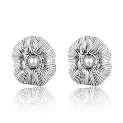 Femme Amelia Parker Boucles d'oreilles Zephyra argentées