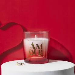 Sale The Concept Factory Bougie parfumée bague Amour rouge - 7.1x8.4x7.4 cm