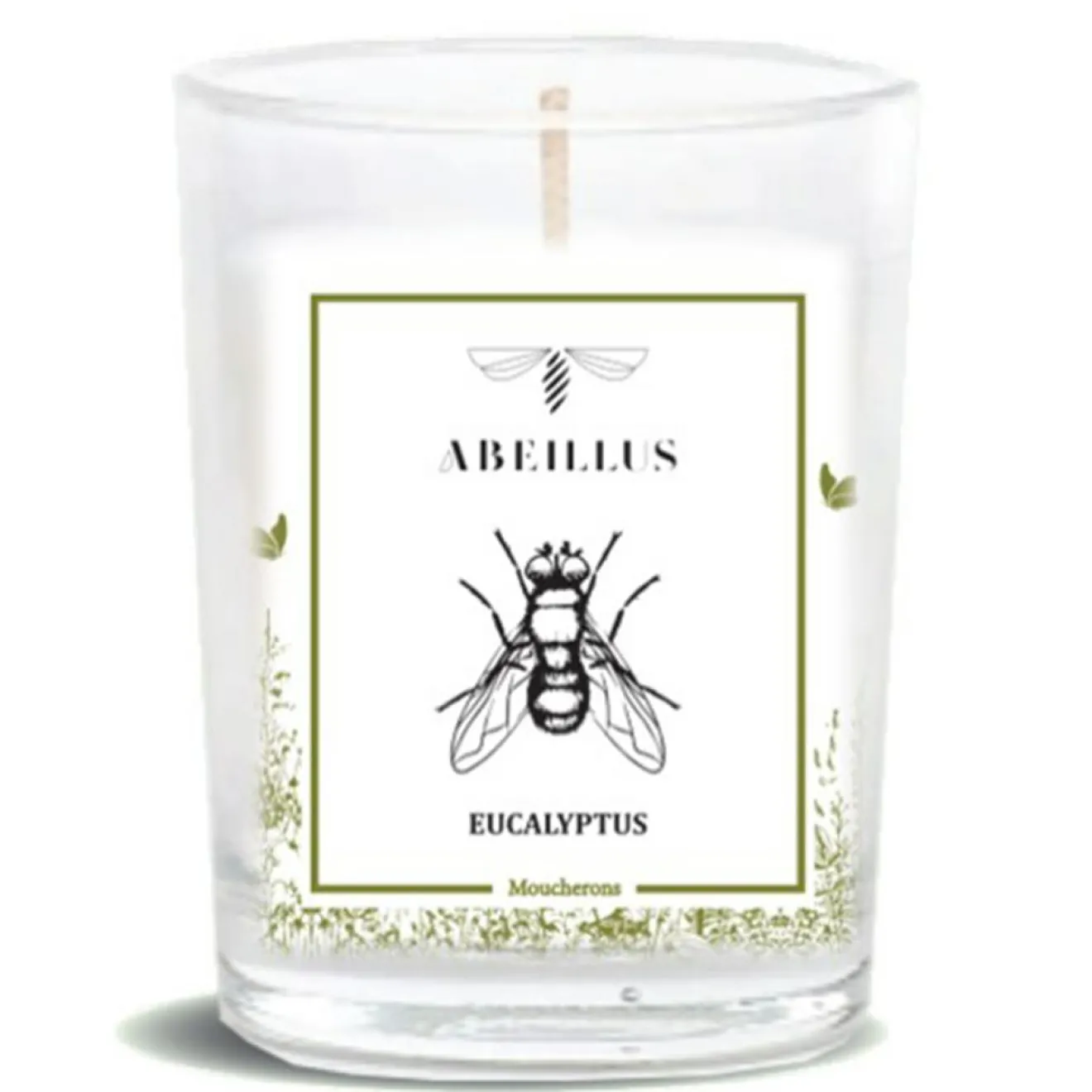 Abeillus Bougie parfumée Jardin d'été Eucalyptus ivoire - 45h