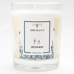 Abeillus Bougie parfumée Jardin en hiver Feu de bois ivoire - 45h