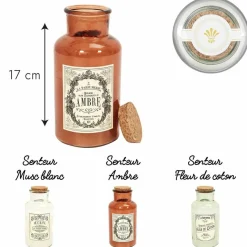 Clearance Home Deco Factory Bougie Parfumée Maison Tradition vert/ rouge/ blanc - 7.8x17x7.8 cm