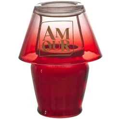 The Concept Factory Bougie Parfumee Lampe Amour rouge - 9.7x12.5x9.7 cm