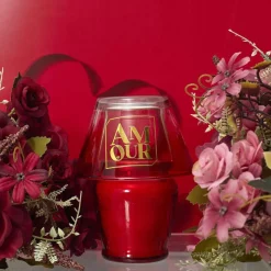 The Concept Factory Bougie Parfumee Lampe Amour rouge - 9.7x12.5x9.7 cm