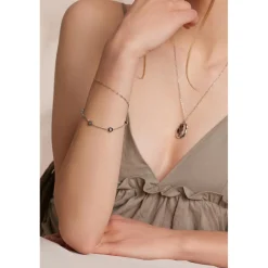 Femme Amelia Parker Bracelet Aquelle argenté