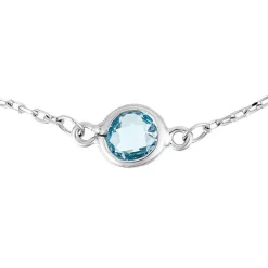 Femme Instant d'Or Bracelet Colors Topazes 1.75 ct or blanc