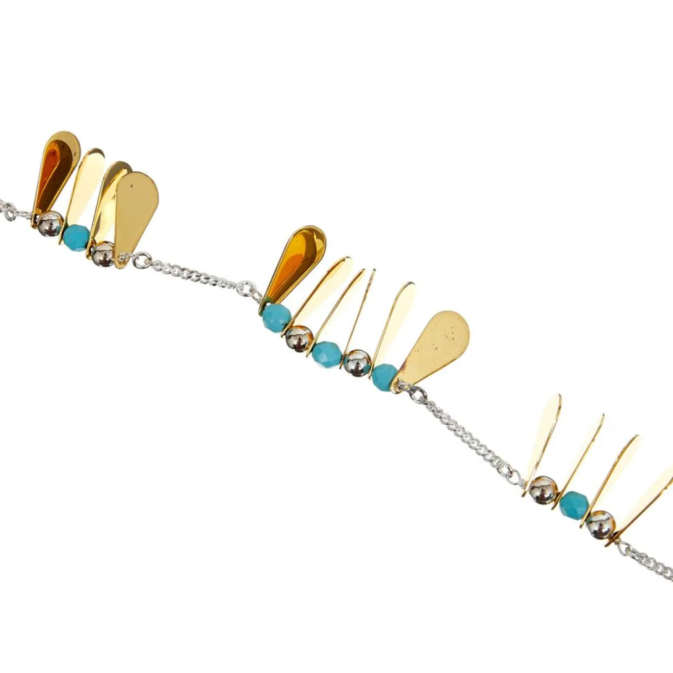 Online Reminiscence Bracelet Phoenix argenté/doré/turquoise